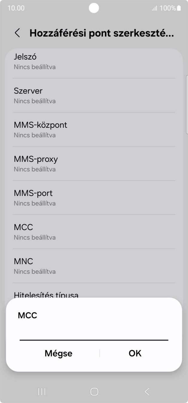 Írd be azt, hogy 216, és válaszd az OK lehetőséget.