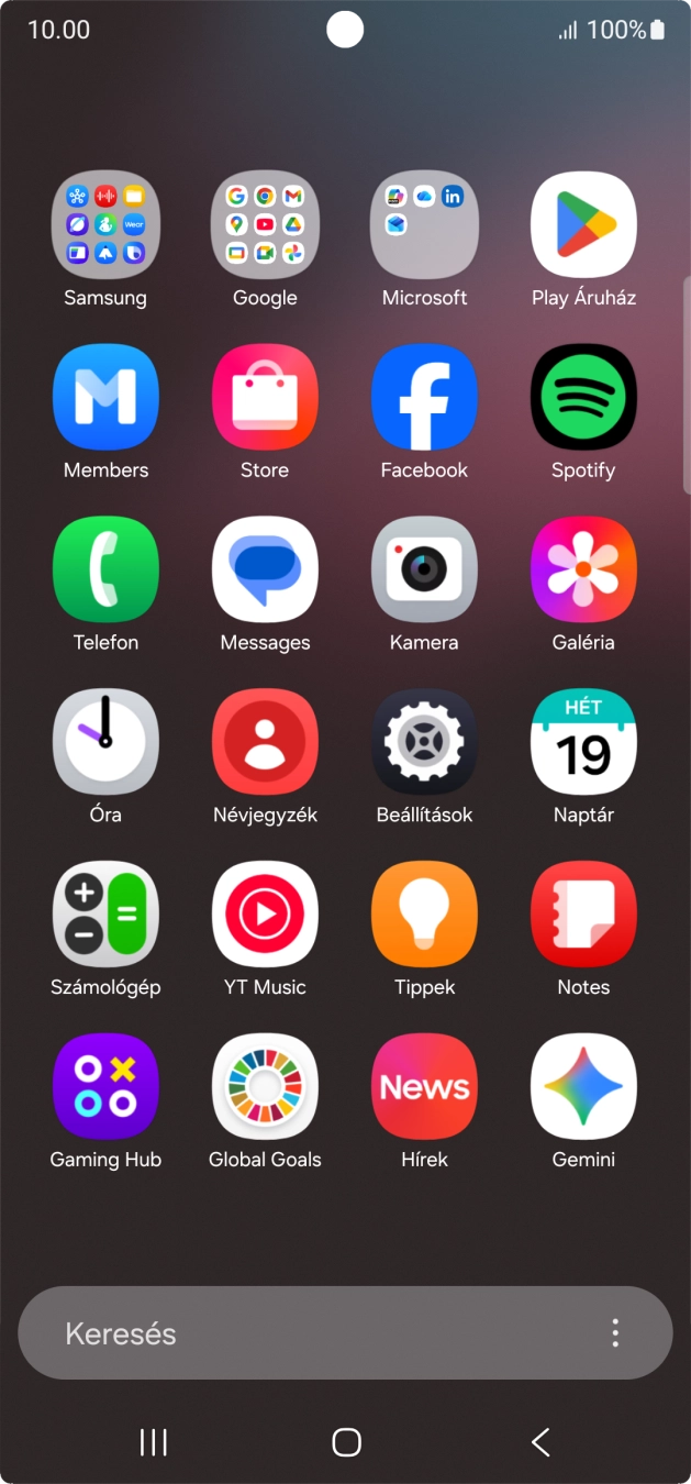 Válaszd a Play Áruház lehetőséget.