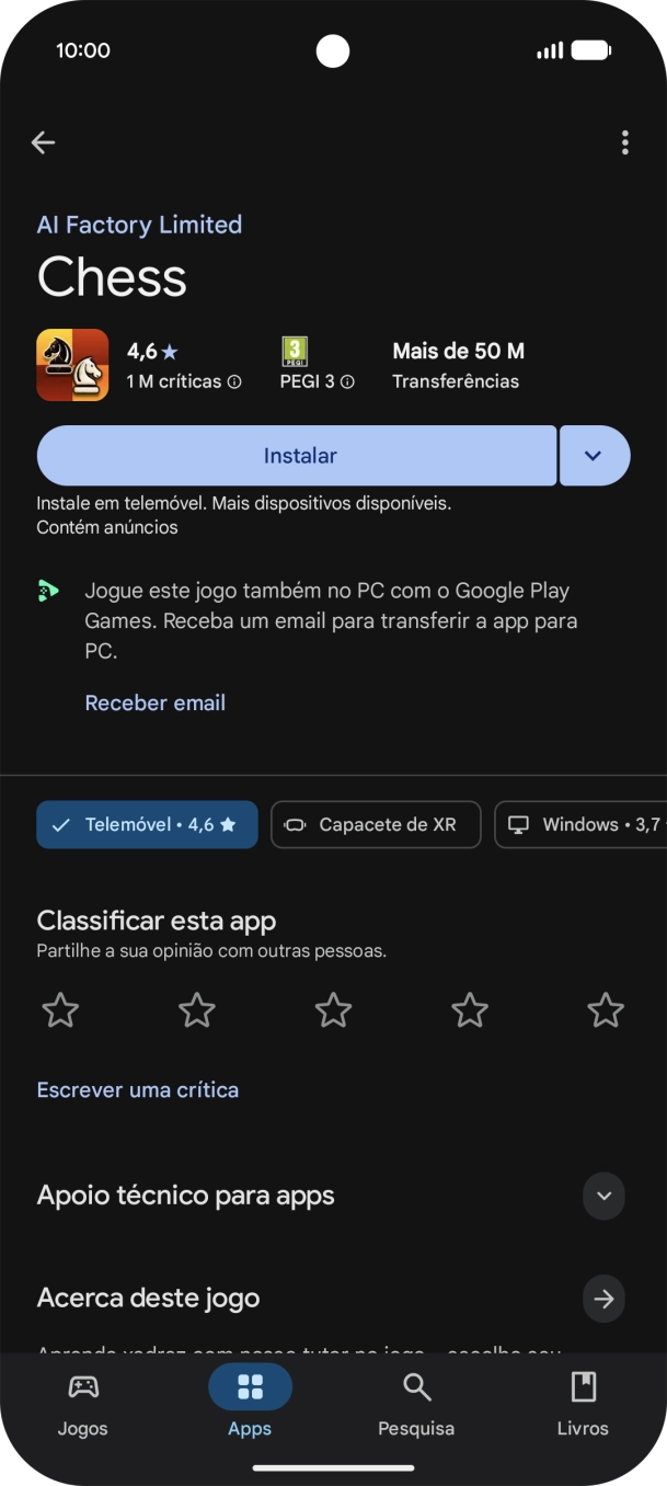Para voltar ao ecrã inicial, deslize o dedo de baixo para cima a partir da base do ecrã.