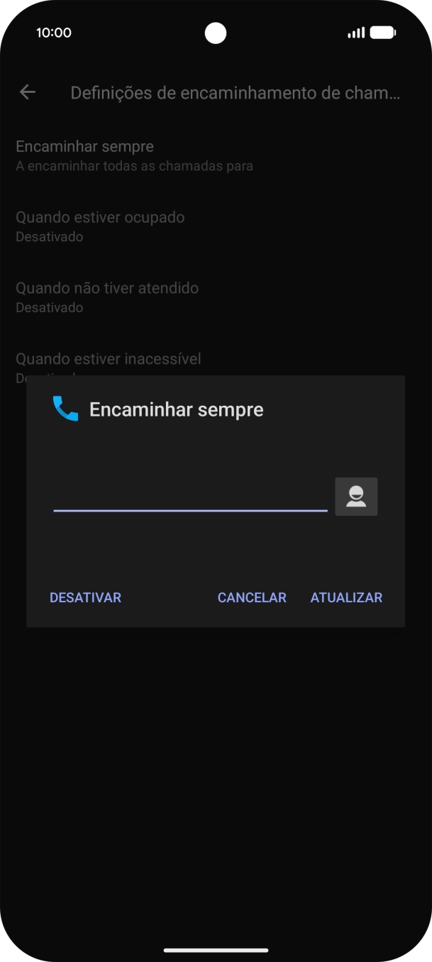 Prima DESATIVAR.