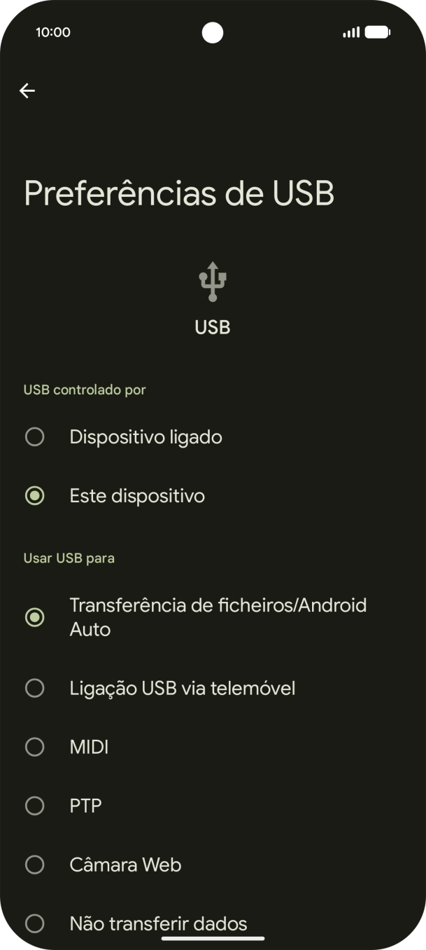 Prima Transferência de ficheiros/Android Auto.