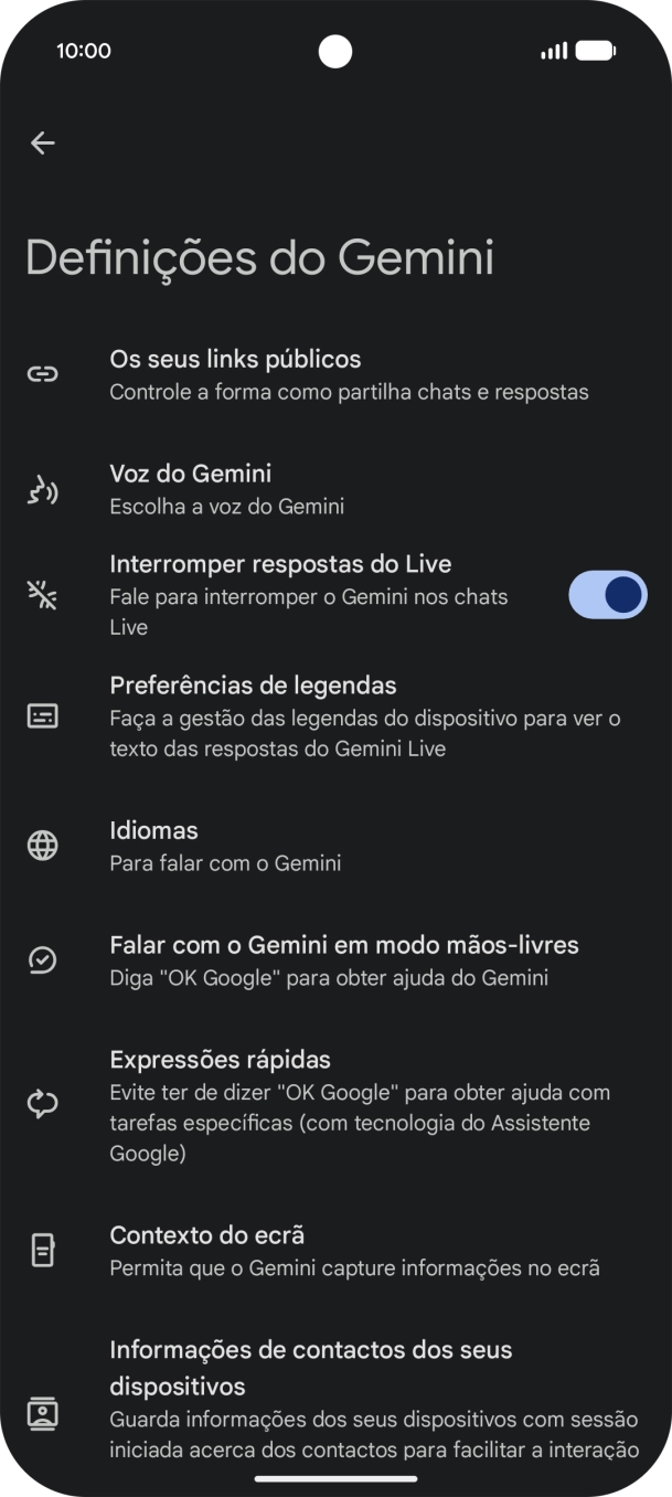 Siga as indicações no ecrã para escolher as definições pretendidas.