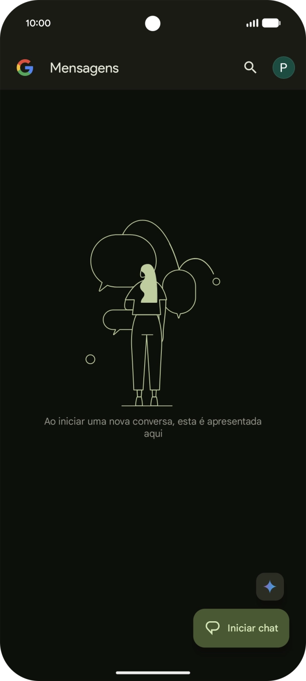 Prima o ícone de perfil.