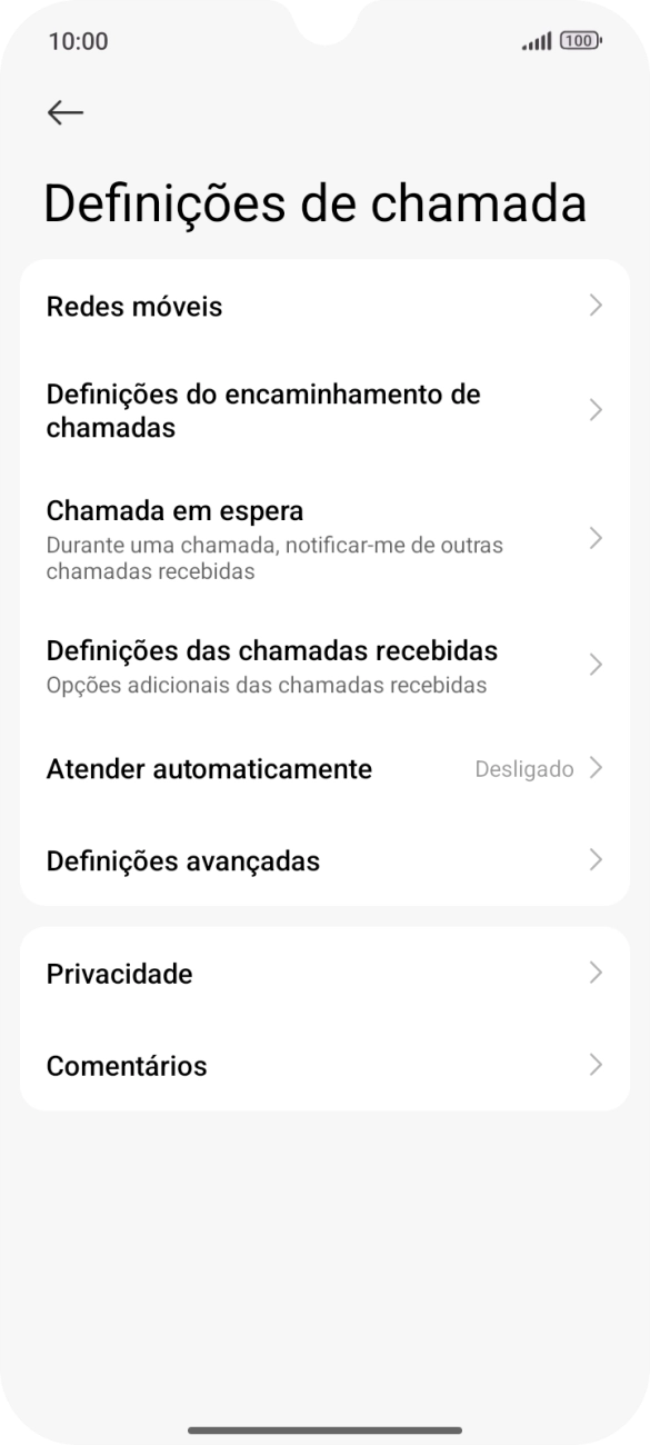 Prima Chamada em espera.