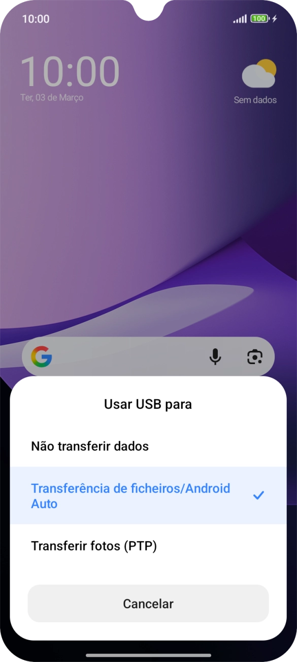 Prima Transferência de ficheiros/Android Auto.