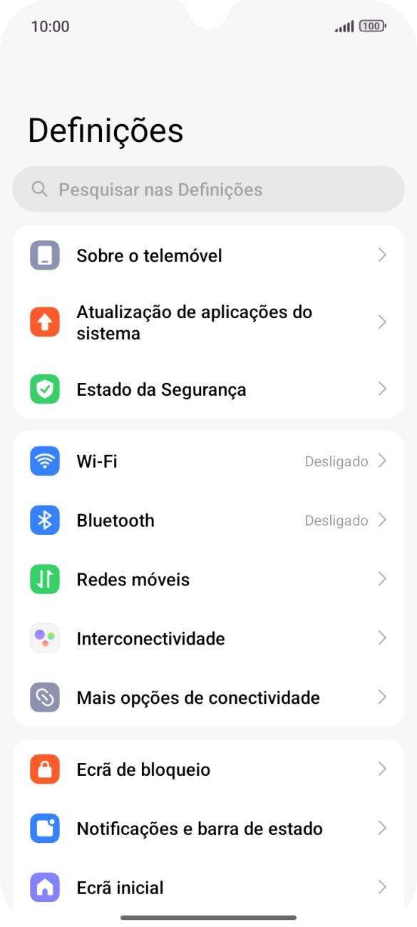Prima Sobre o telemóvel.
