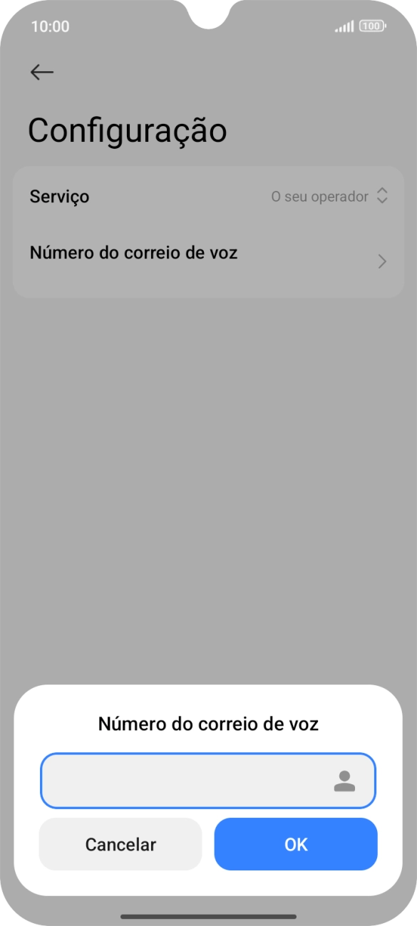 Introduza 123 e prima OK.