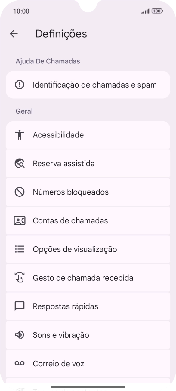 Prima Correio de voz.