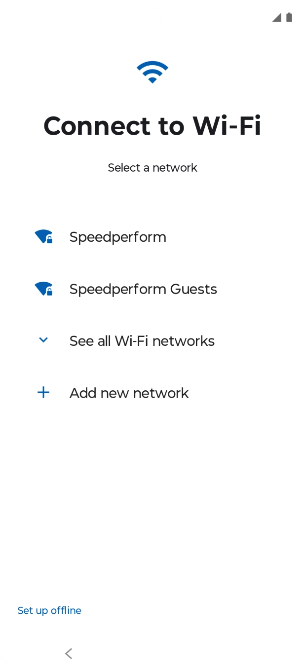 Press the required Wi-Fi network. Press the required Wi-Fi network.