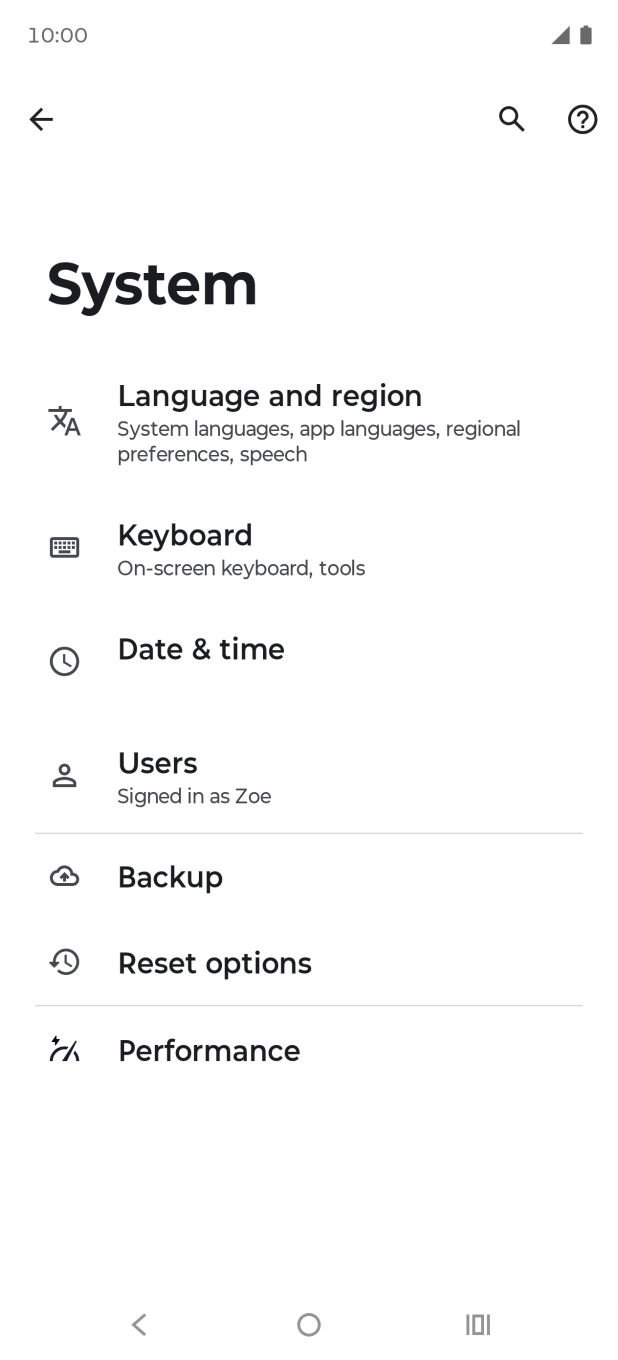 Press Reset options. Press Reset options.