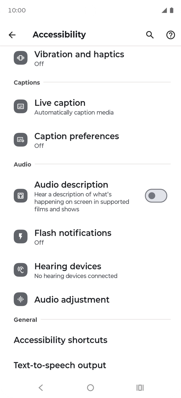 Press the required category below 