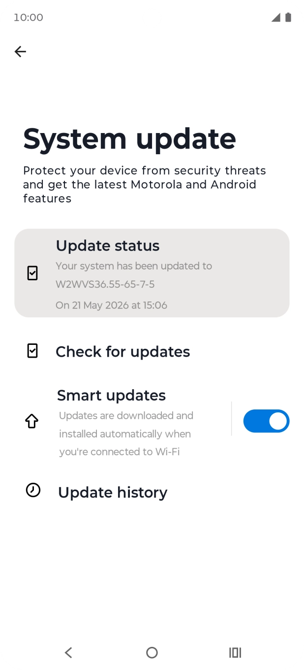 Press Check for updates. If a new software version is available, it's displayed. Follow the instructions on the screen to update the phone software. Press Check for updates. If a new software version is available, it's displayed. Follow the instructions on the screen to update the phone software.