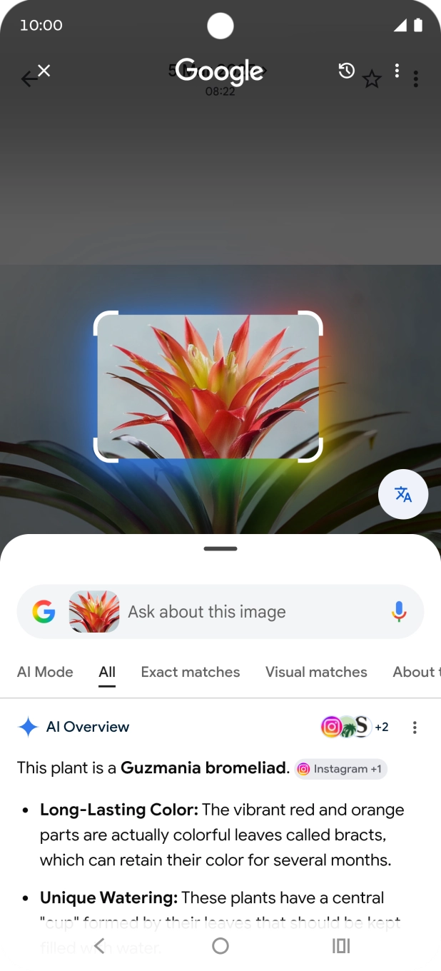 Follow the instructions on the screen to use the search results. Follow the instructions on the screen to use the search results.