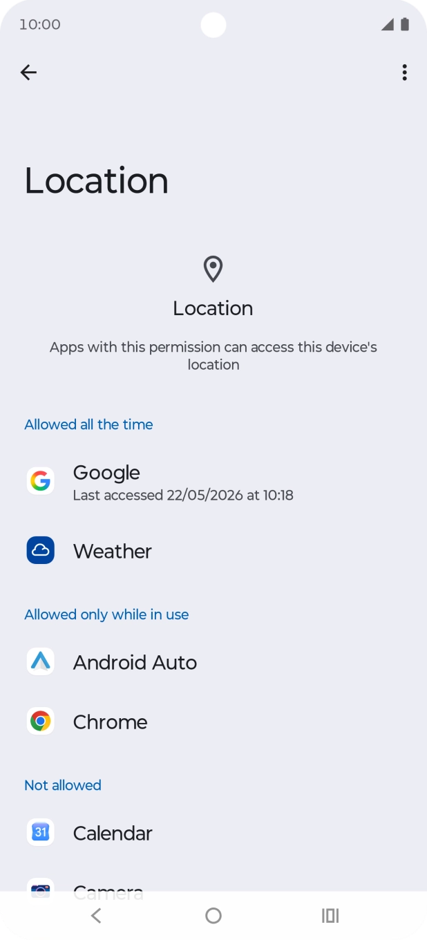 Press the required app. Press the required app.