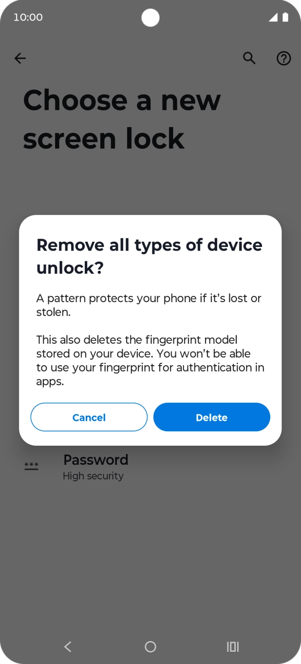Press Delete. Press Delete.