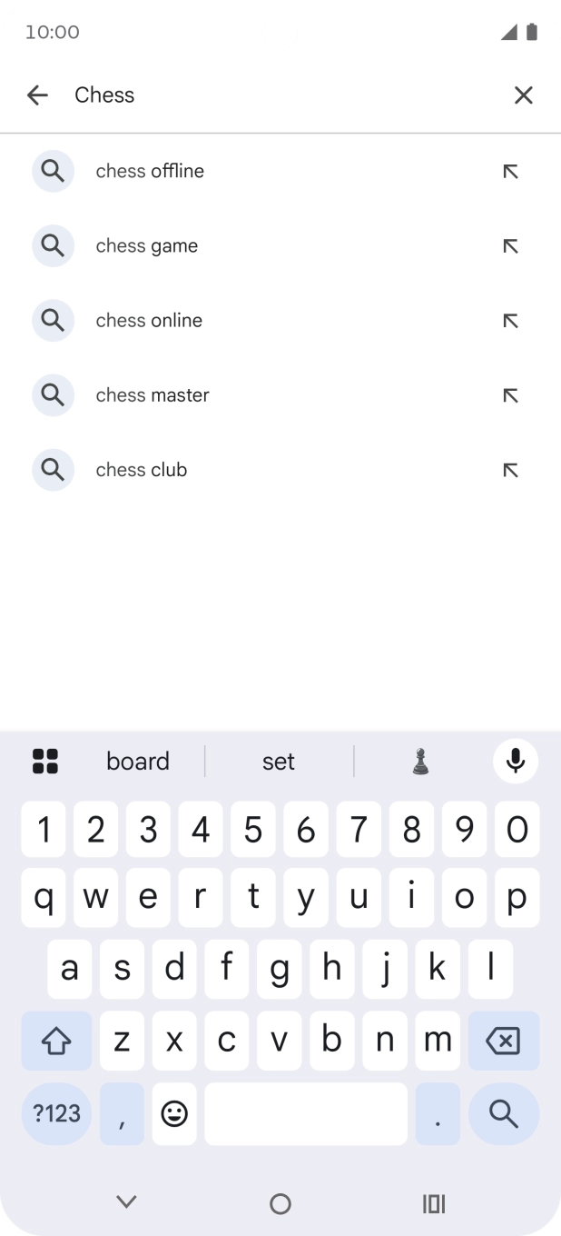 Key in the name or subject of the required app and press the search icon. Key in the name or subject of the required app and press the search icon.