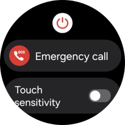 Press the power off icon.