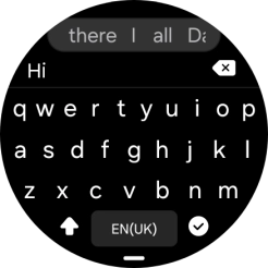 Press the confirm icon.