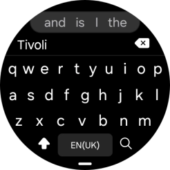 Key in the required destination and press the search icon. Key in the required destination and press the search icon.