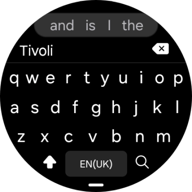 Key in the required destination and press the search icon. Key in the required destination and press the search icon.