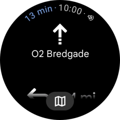 Follow the instructions on the screen to navigate to the selected destination. Follow the instructions on the screen to navigate to the selected destination.