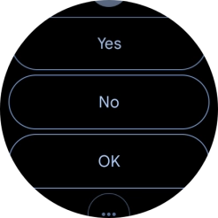 Press the required reply.