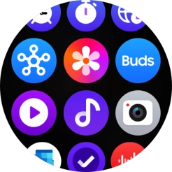 Press the music player icon. Press the music player icon.