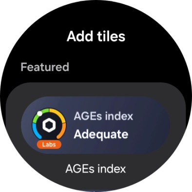 Press the required widget to add it.
