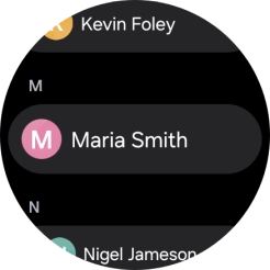 Press the required contact.