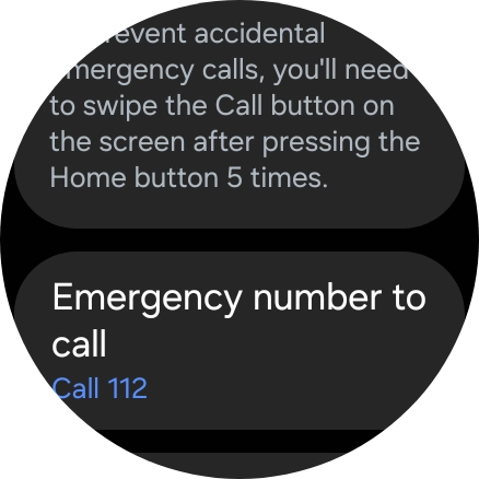 Press Emergency number to call.