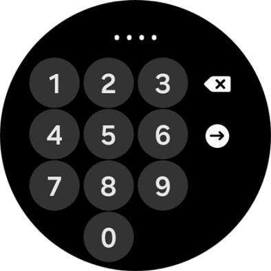 Key in the required PIN and follow the instructions on the screen to create a PIN as lock code.