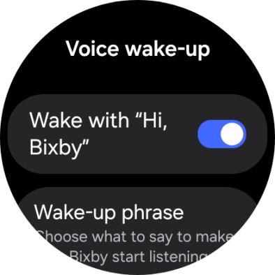 Press the indicator next to 'Wake with 