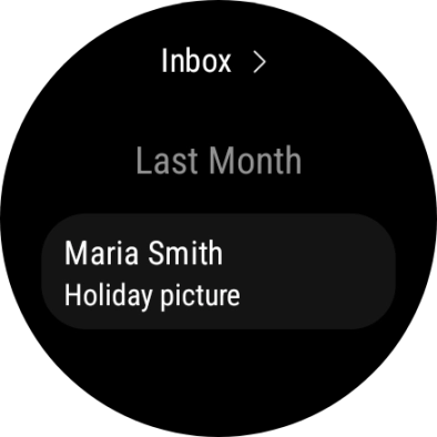 Press the required email to read it.