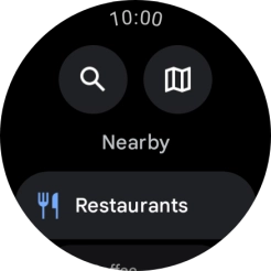 Press the search icon. Press the search icon.
