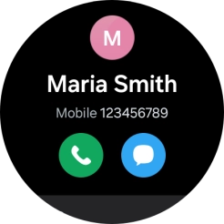 Press the call icon.