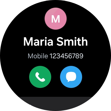 Press the call icon.
