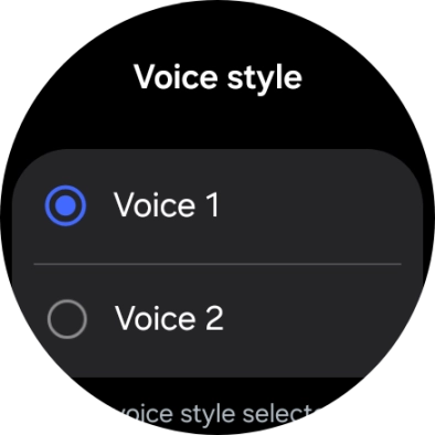 Press the required voice.