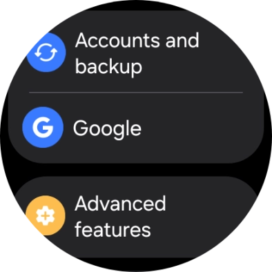 Press Advanced features.
