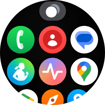 Press the running applications icon.