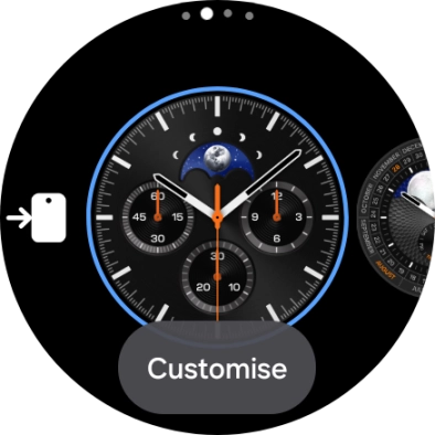 Slide your finger left on the screen.