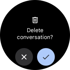 Press the confirm icon.