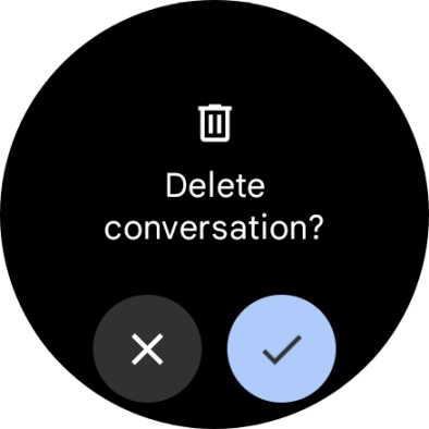 Press the confirm icon.