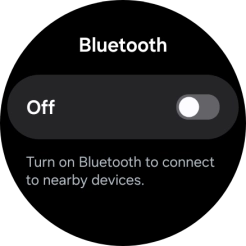 Press the indicator below 'Bluetooth' to turn on the function.