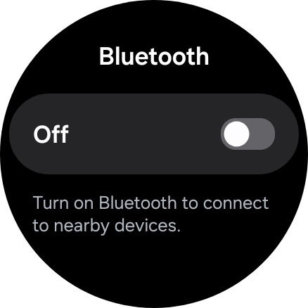 Press the indicator below 'Bluetooth' to turn on the function.
