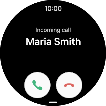 Press the accept call icon and slide your finger upwards to answer the call.