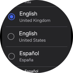 Press the required language.