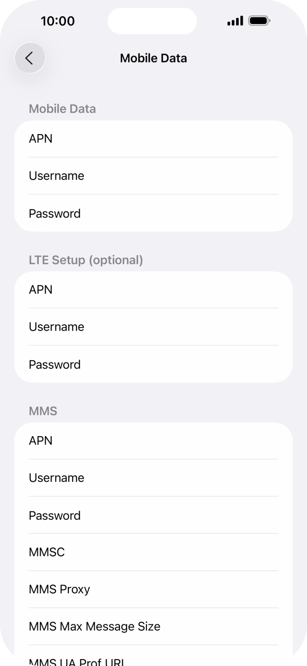 Press APN and key in idata.o2.co.uk. Press APN and key in idata.o2.co.uk.