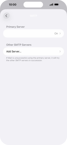 Press the field below 'Primary Server'.