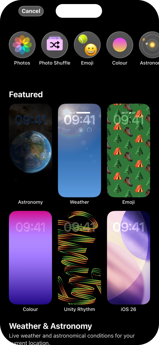 Press the required category and follow the instructions on the screen to select the required background image. Press the required category and follow the instructions on the screen to select the required background image.