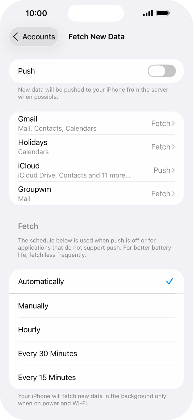 If you turn off the function, press the required setting. If you turn off the function, press the required setting.